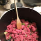 The ground beef didn't take very long to brown. Maybe 15 minutes at the most.