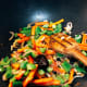 Add the black pepper sauce.
