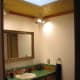 Same technique in another bathroom. I painted with Behr Ultra white