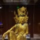 A 13th century CE Korean statue made of gilt wood, copper, and iron with crystal inlays.