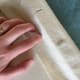 Step 3- Once the flannel was trimmed, we could start stapling along the wood frame of the artist's canvas. Here's a staple that didn't make it all of the way in. No big deal. If this happens just pry it out and try in a different spot.