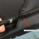 Windshield washer hose chewed by a mouse