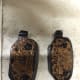 Copper grease on the rear of the new pads to prevent squealing
