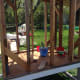 We used 16 inch spacing for the coop frame and braced the corners alternating top and bottom to stabilize the unit.