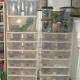Leopard gecko breeders; crested gecko breeders on left; juvie cresteds and gargs on right