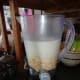 Ingredients for homemade dog shampoo in the blender ready to be mixed.