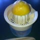 Use a hand juicer to get all the lemon juice out of the lemon. ( I got mine at a yard sale for fifty cents).