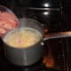 Adding liver to cooked potatoes