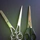 The thinning scissors are the ones with the teeth.