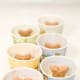 Once all biscuits have been added, they're ready for the freezer.