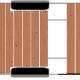 7th - Cut the special cut board and place it. Then place the shorter boards between the wheel wells.