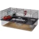 Another brilliant example of a sound, large hamster cage giving lots of variety and options for digging and nesting. Suitable for all types of hamster.