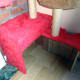 Insulator board bolted in position over the cat flap.
