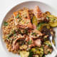 Roasted salmon and farro bowls