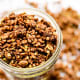 Crunchy chocolate and almond butter buckwheat granola