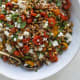 Slow-roasted tomato farro salad