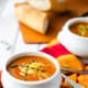 Tomato cheddar quinoa soup