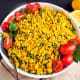 Curried barley chickpea salad