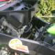 The two hoses in the rear have been disconnected.