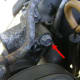 Power steering pump locking bolt.
