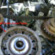 Installation of a new balance shaft belt.