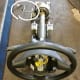 Assembled steering column removed from a 2009 Pontiac G6. Notice the wire coming out of the end of the column in the white circle.