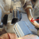 Unplug connector.
