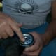 Lubricating the O ring seal.