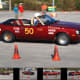 Author autocrossing at Texas Motor Speedway in his 1981 Toyota Celica convertible.