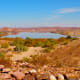 This photo of Senator Reservoir was taken from our campsite.