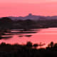 Sunrise view of Senator Reservoir from our campsite. The colors are amazing!