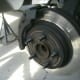 Tire removed, the caliper is to the left