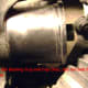 R. Attach the bearing cup and cup disc, then run bolt through hub