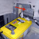 Bolt location of the negative terminal wire. It's easier to remove this bolt than the terminal itself while still in the car.