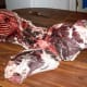 Cut out the boneless section behind the ribs and include the back part of belly. Throw them to the dog or set them aside. Cut ribs from rear quarters straight behind the rib cage and through the spine.