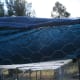 The entire length of the chicken run has been covered with nets to stop our top flyers from escaping and scratching up seedlings in the vegetable gardens. They will be set free again once the young plants are established.