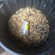 Mixed grain with sunflower seeds. You can also use this to feed the wild birds.