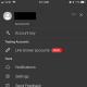 Select "Link Broker Accounts" in the Trading Accounts section in the menu screen.