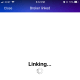 Upon successfully answering the security question, a Linking message will appear in the center of the Yahoo Finance screen while your brokerage account is being linked.