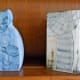 These two John Beuseman Carn Pottery pieces are both in my collection - I spent £12 on the cat from an online auction and 70p on the vase from a car boot sale!