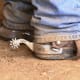 Those boots are well worn and broken in