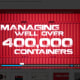 根据他们网站上的视频，这也证明了他们管理着超过40万个集装箱。