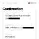 Review the details and click 'Confirm'