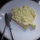 Scrambled eggs on toast.