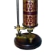 This is the microscope manufactured by Christopher Cock of London for Robert Hooke. Hooke is believed to have used this microscope for the observations that formed the basis of his book "Micrographia."