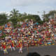 Huge crowds come out to watch the procession for Mysore Dasara.
