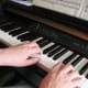 Do not play with straight fingers on the piano, keep them curved