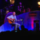James Taylor on stage performing at Tanglewood.