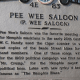 An historical marker on Beale Street in Memphis, TN indicates the spot where Pee Wee's Saloon was located and where the blues was first penned.