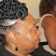 Bonita, from Delaware posed for this photo with her beautiful and unique hairstyle.